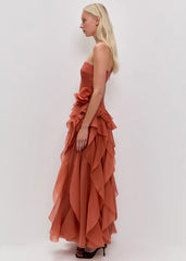 Canyon Dress in Coral Clay