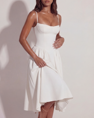 Twill Fabric, Boned Bodice, Perfect for Summer Events