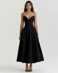 Feminine Sculpted Bodice, Voluminous Skirt, Special Occasions