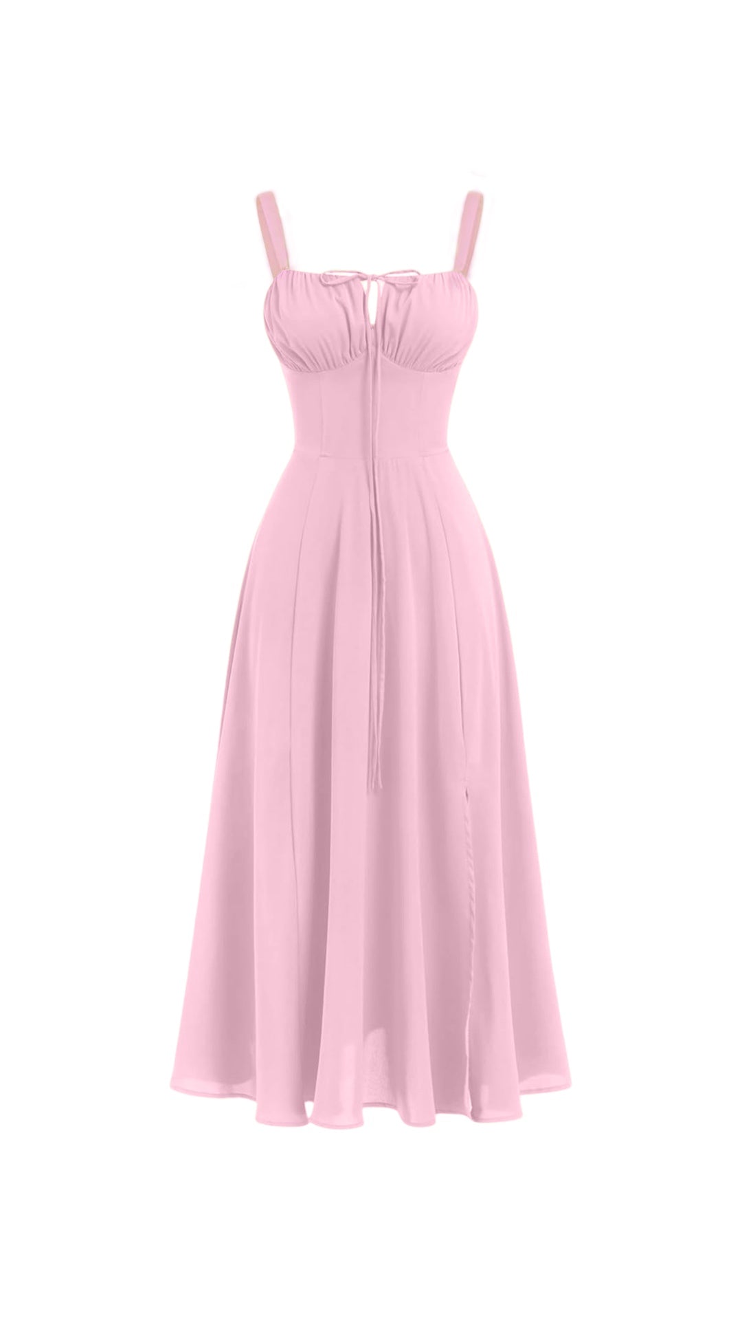 Miyla Lace-Up Back Midi Dress