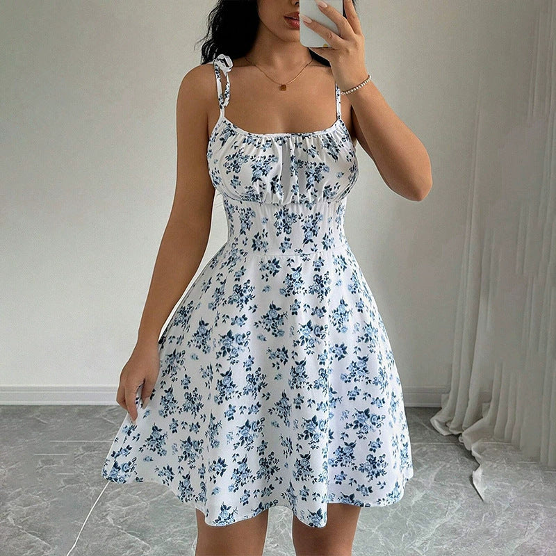 Floral A-Line Mini Summer Casual Dress