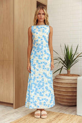 LACE FLORAL MAXI CASUAL SUMMER DRESS
