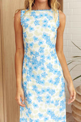LACE FLORAL MAXI CASUAL SUMMER DRESS