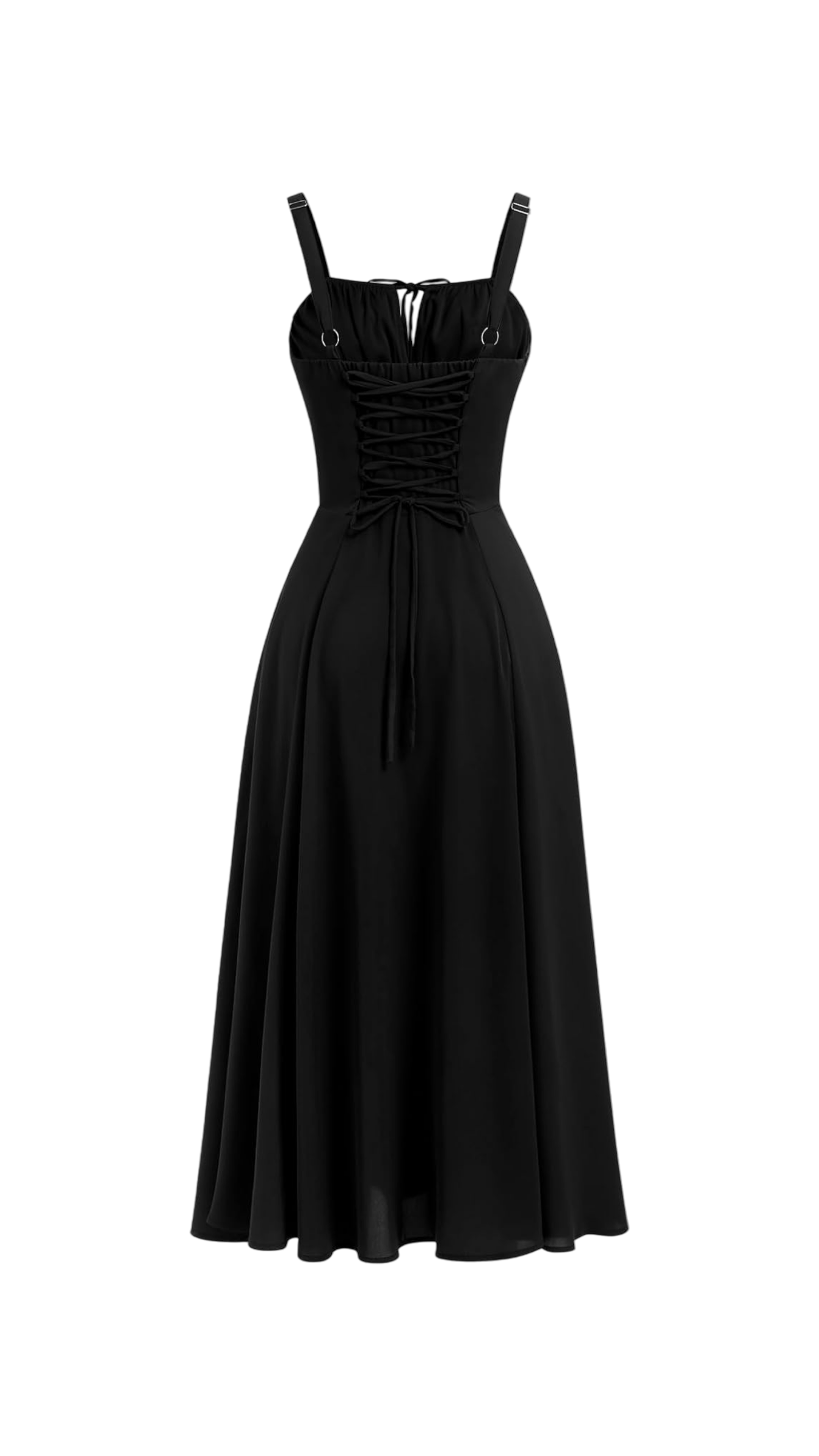 Miyla Lace-Up Back Midi Dress