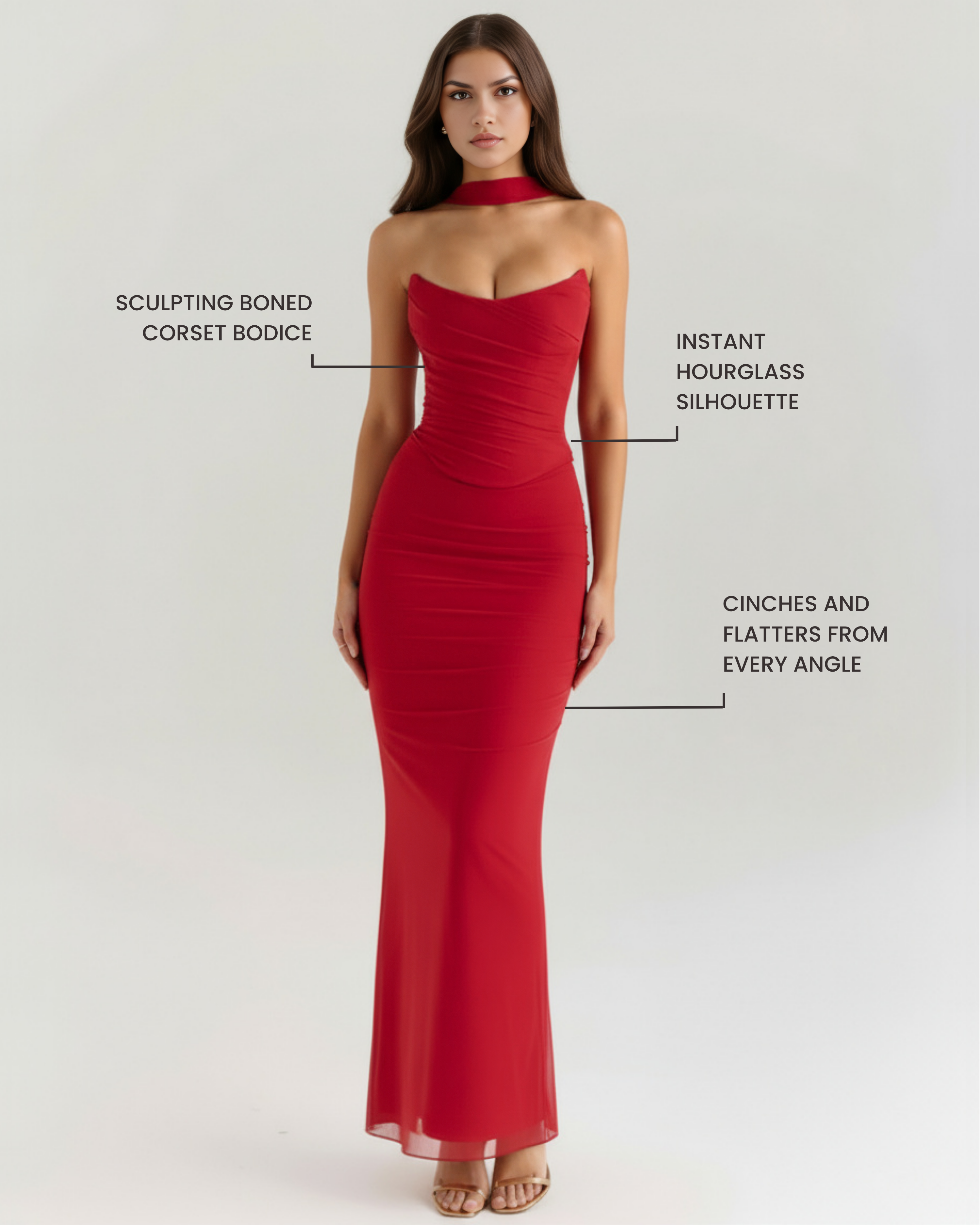 Corset, Skirt & Scarf, Perfect for Special Occasions
