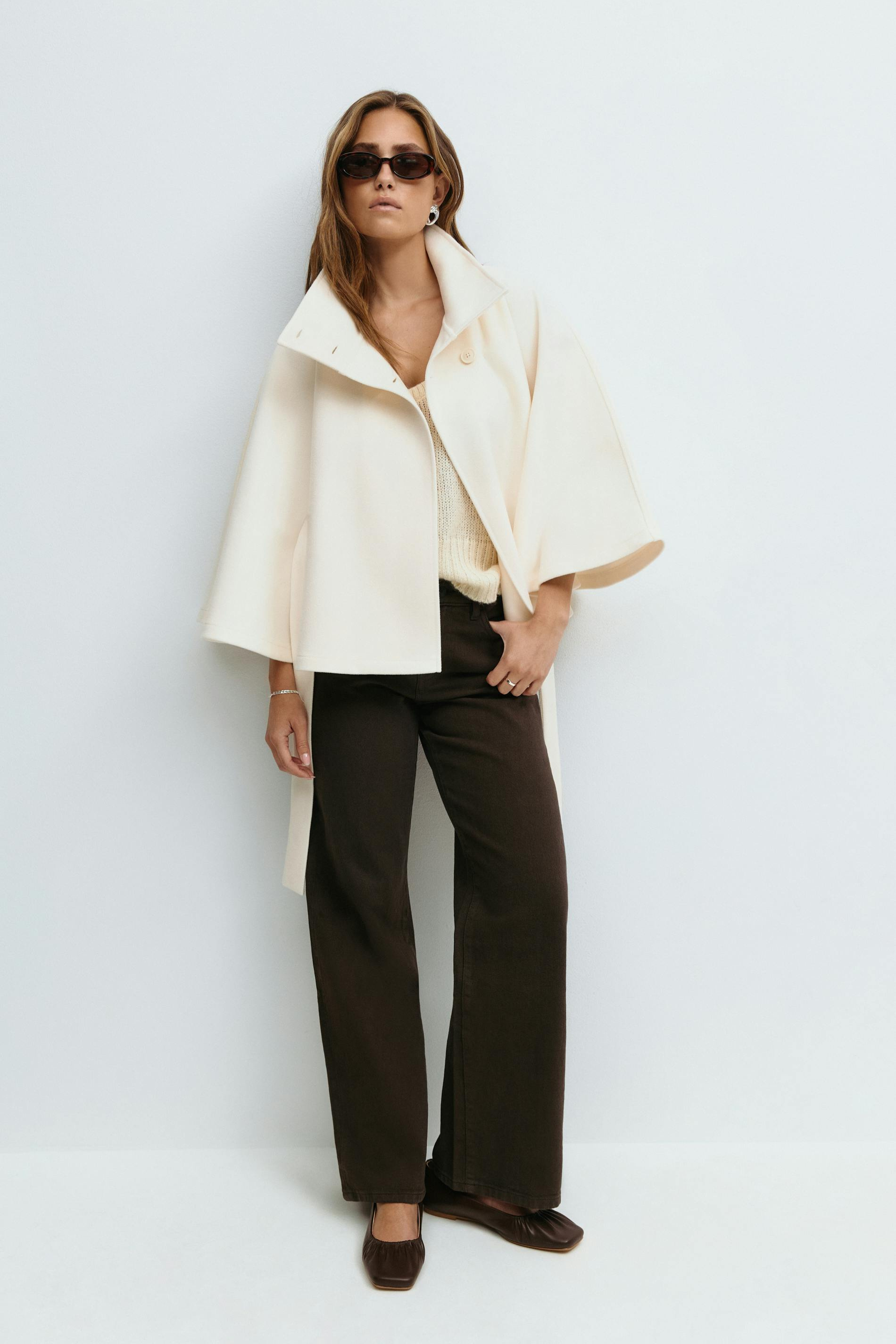 Belted Cape Jacket