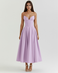 Feminine Chic Sculpted Bodice, Breathable Fabric, Special Occasions