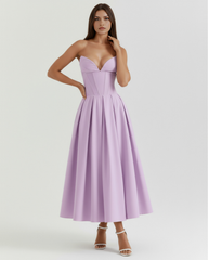 Feminine Chic Sculpted Bodice, Breathable Fabric, Special Occasions