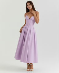 Feminine Chic Sculpted Bodice, Breathable Fabric, Special Occasions