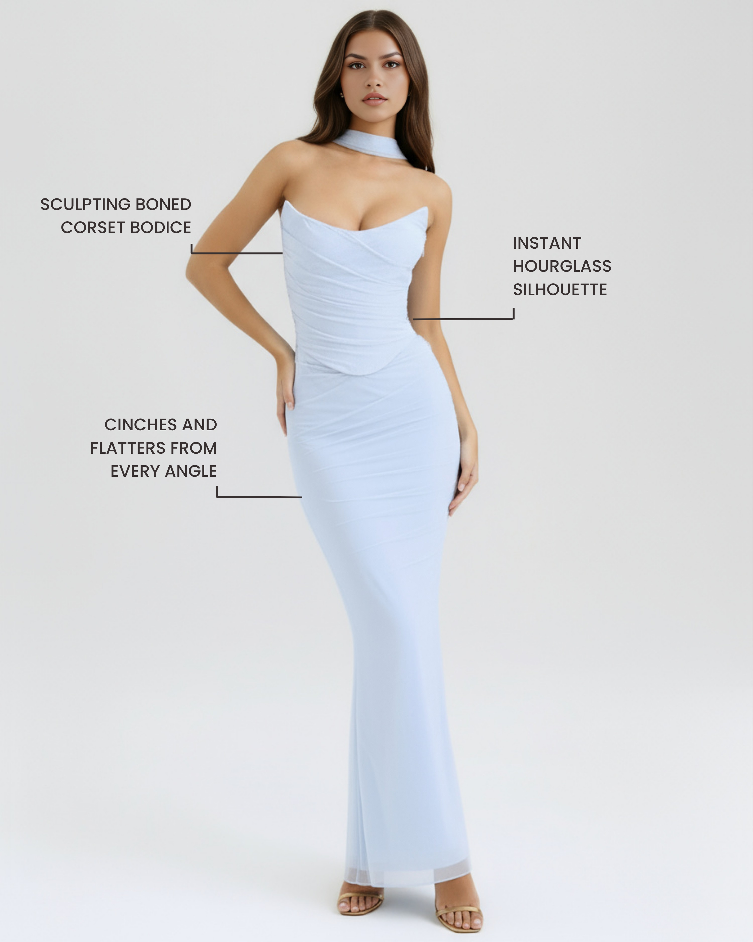 Mesh Maxi Three-Piece Set