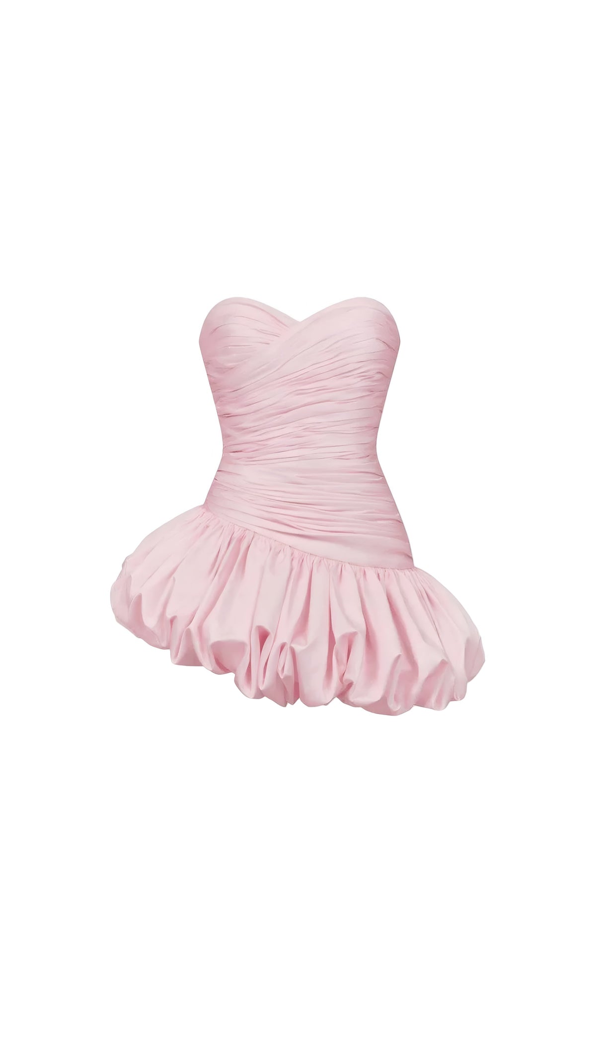 Celina Off-White & Soft Pink Strapless Mini Dress