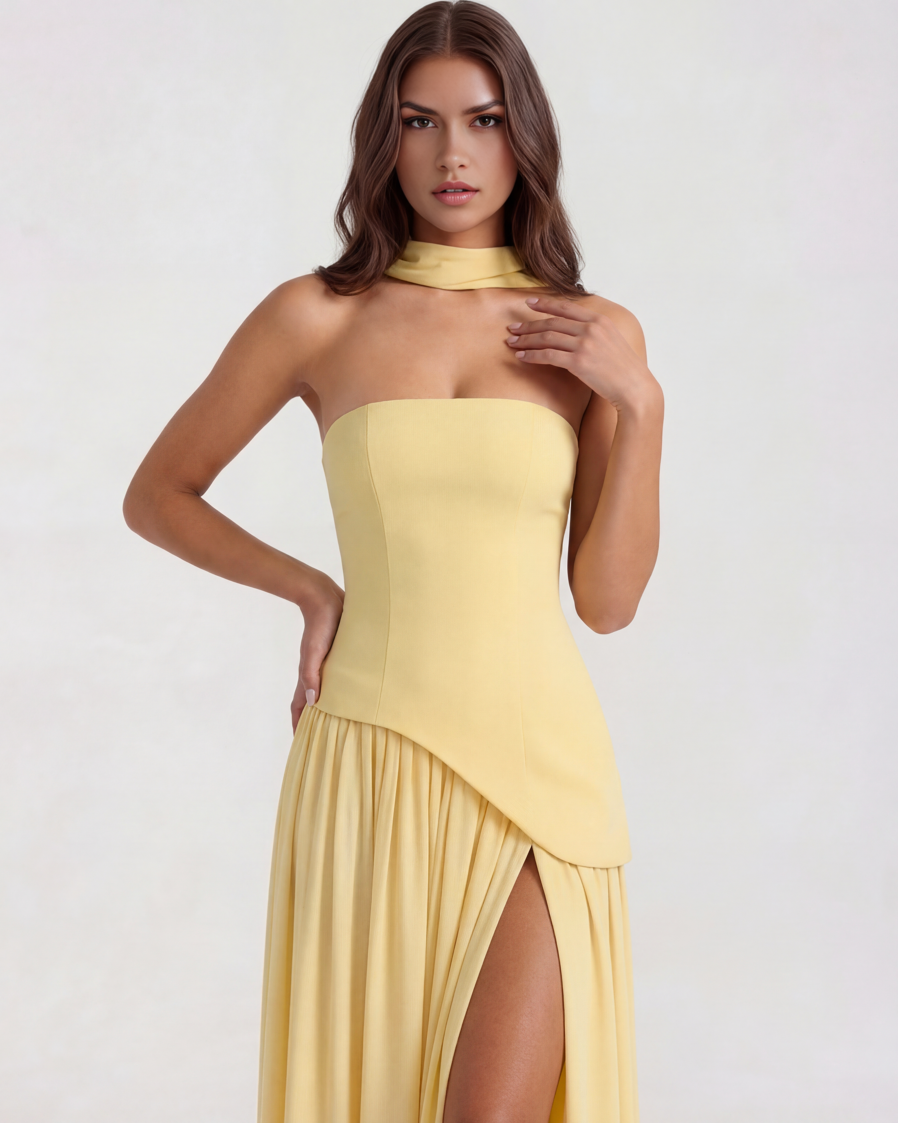 Serena Butter Yellow Maxi Dress