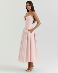 Feminine Chic Sculpted Bodice, Voluminous Skirt, Special Occasions