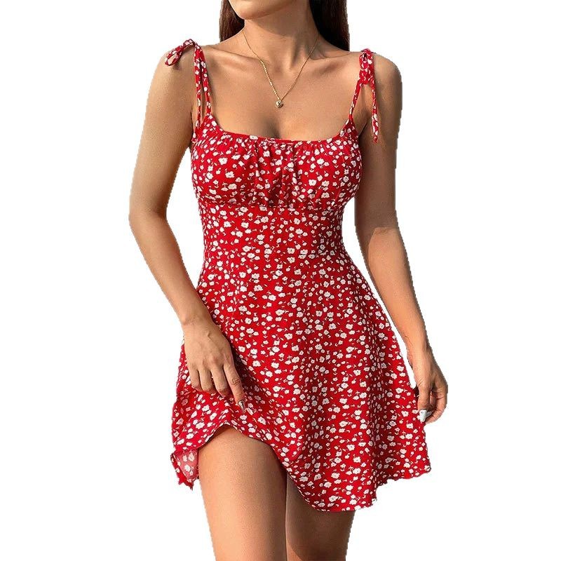 Floral A-Line Mini Summer Casual Dress