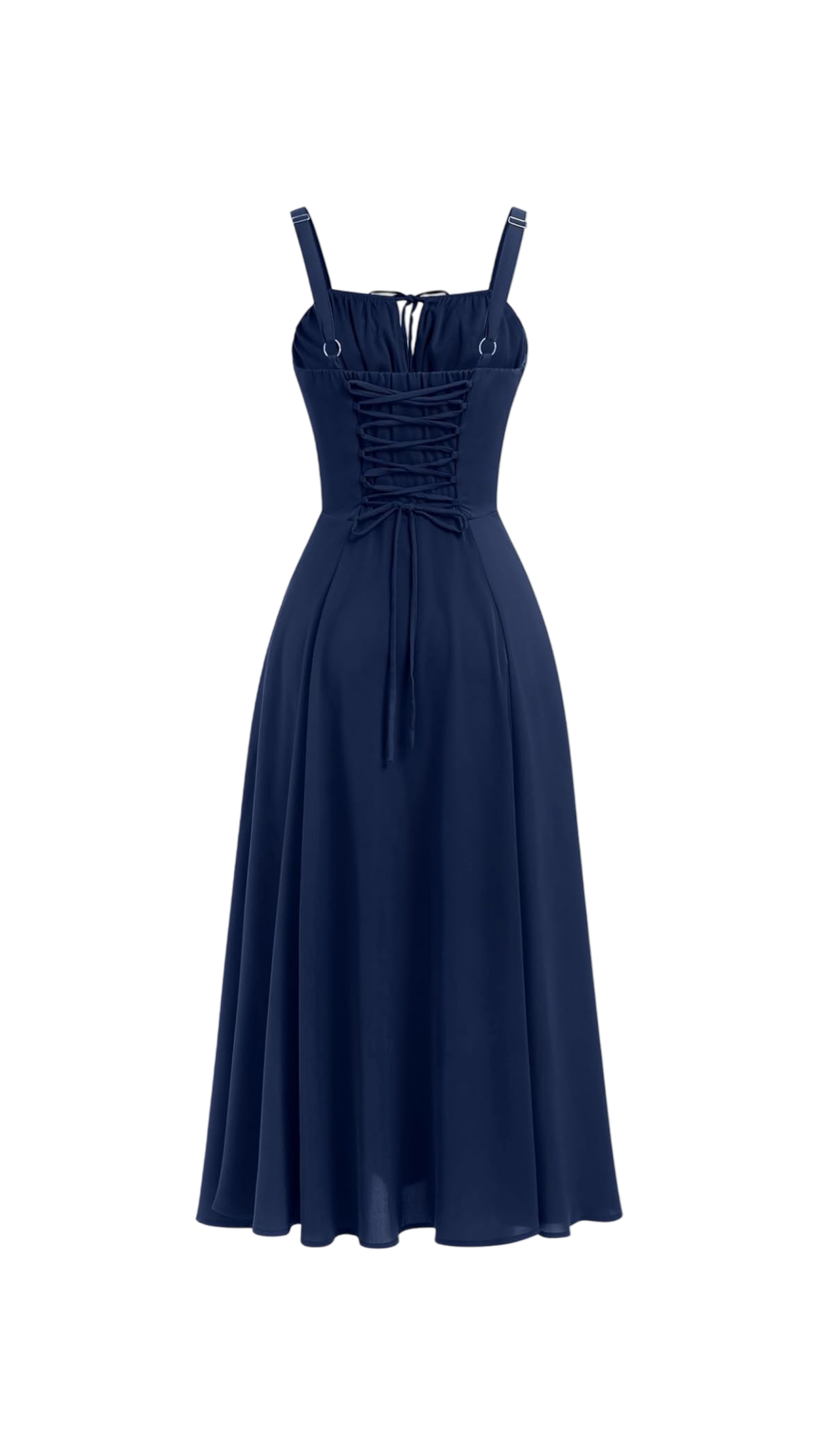 Miyla Lace-Up Back Midi Dress