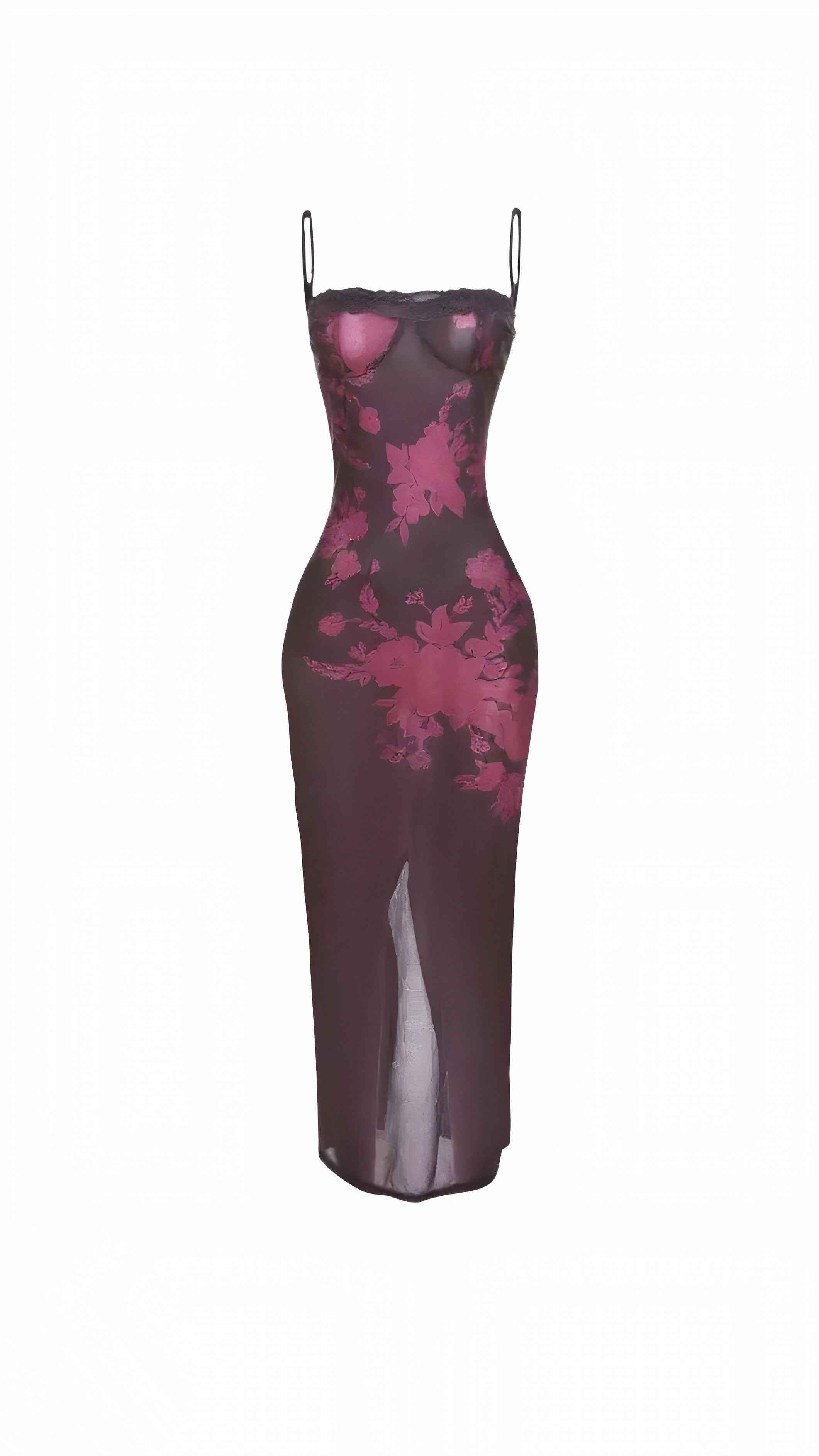 Danielle Plum Magenta Maxi Dress