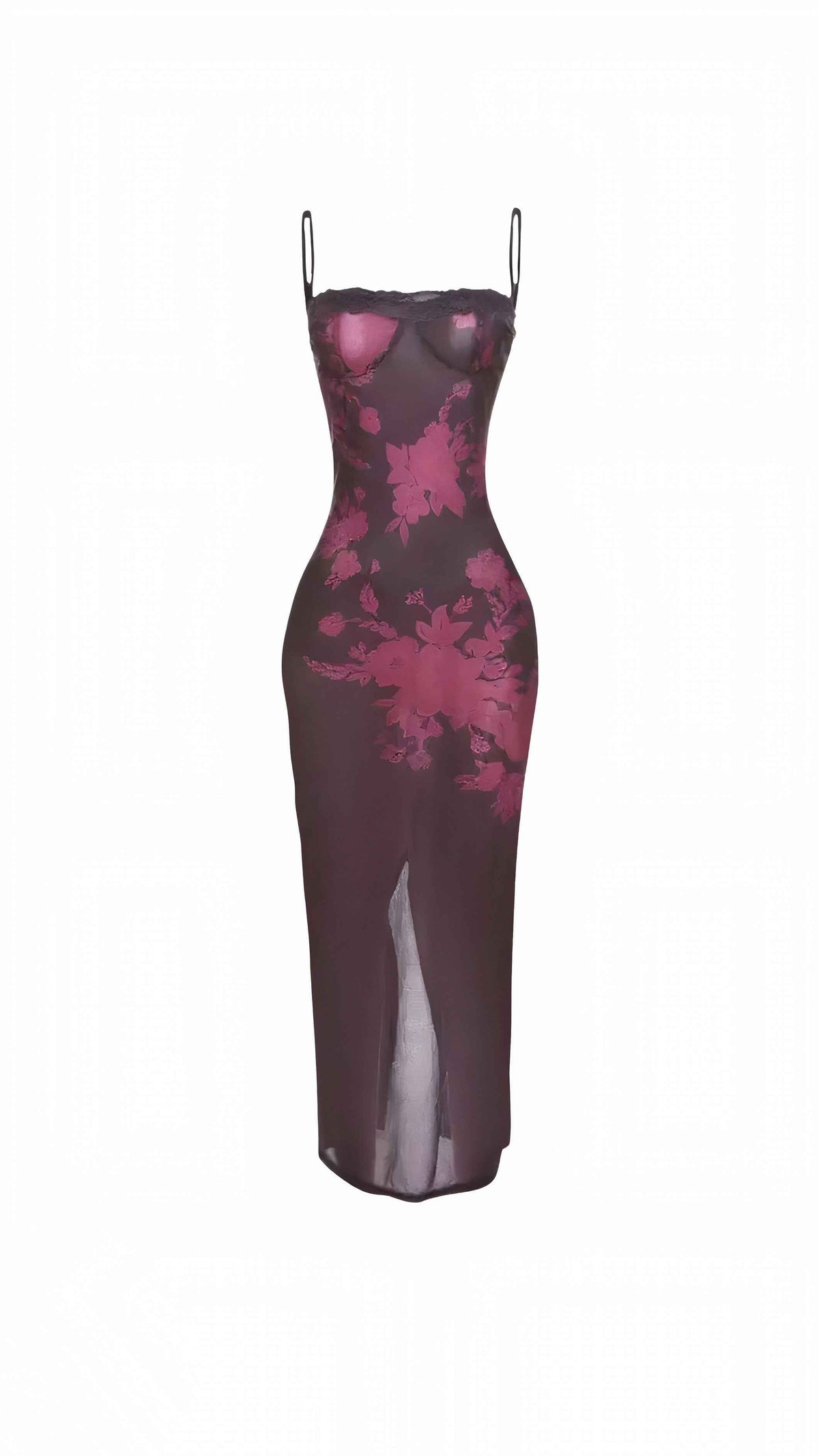 Danielle Plum Magenta Maxi Dress