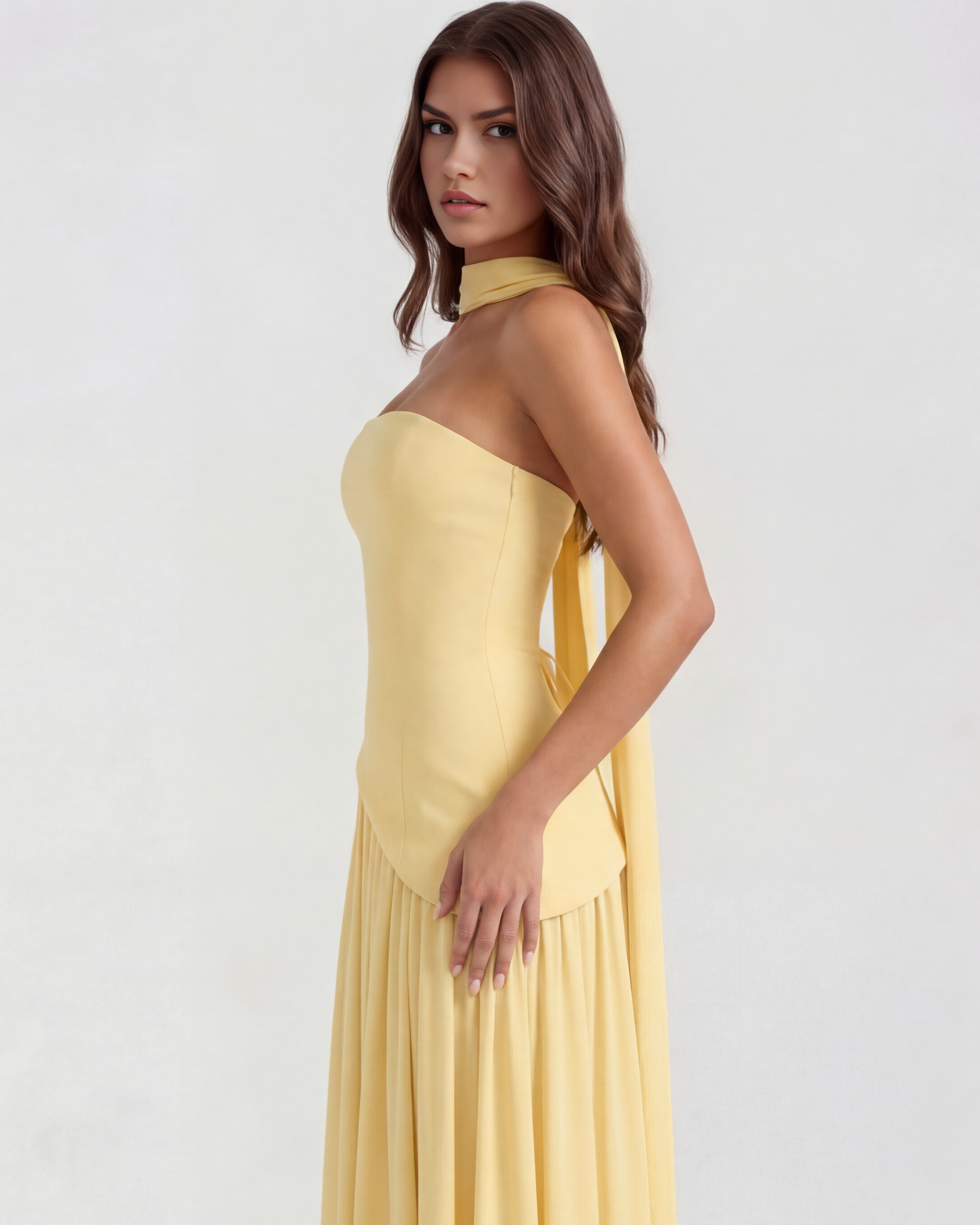 Serena Butter Yellow Maxi Dress