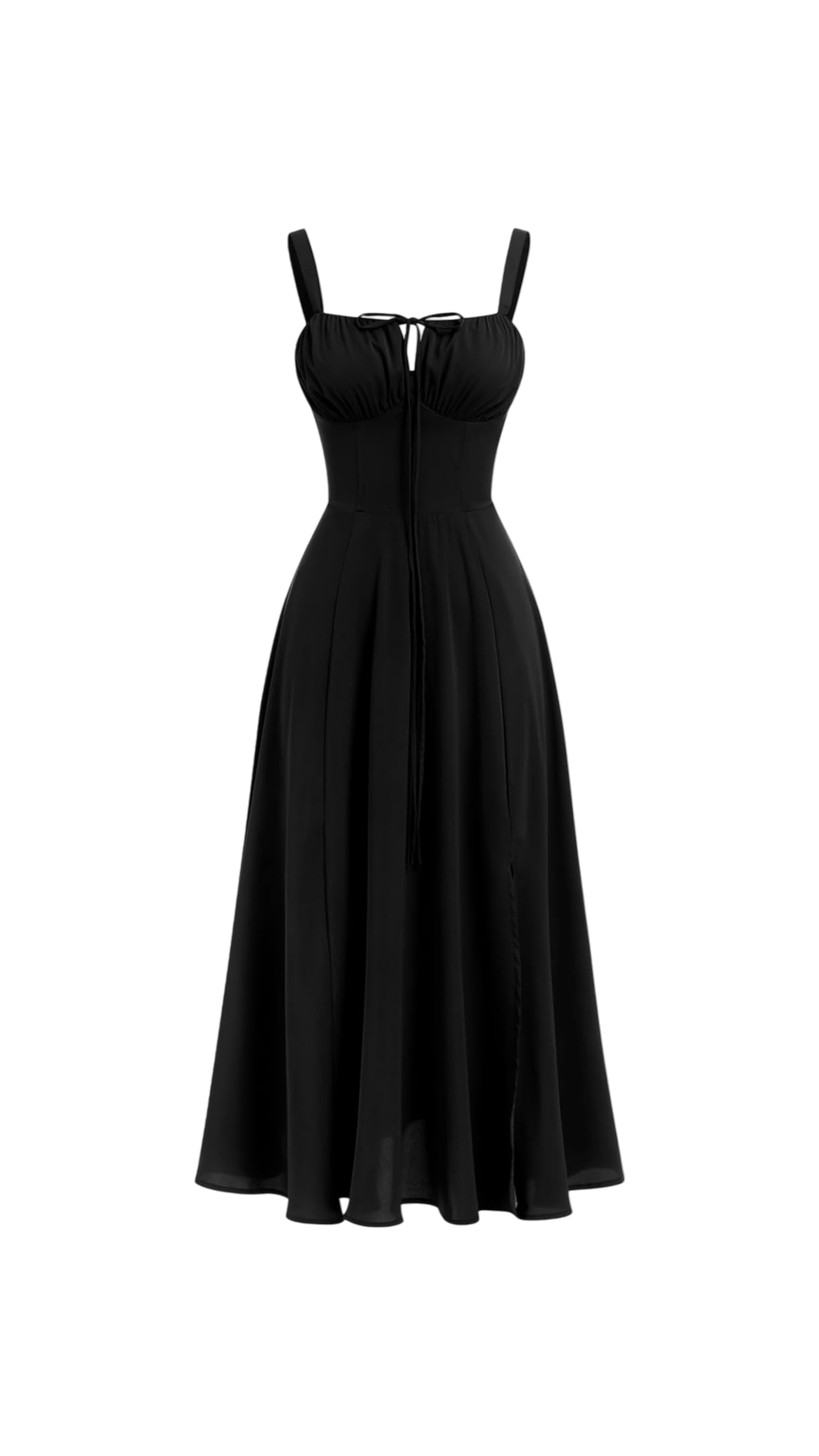 Miyla Lace-Up Back Midi Dress