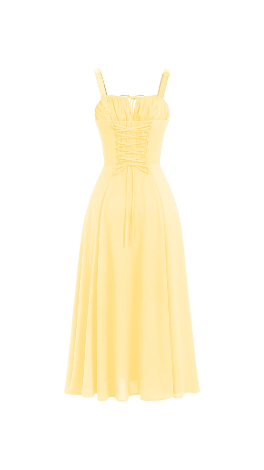Miyla Lace-Up Back Midi Dress