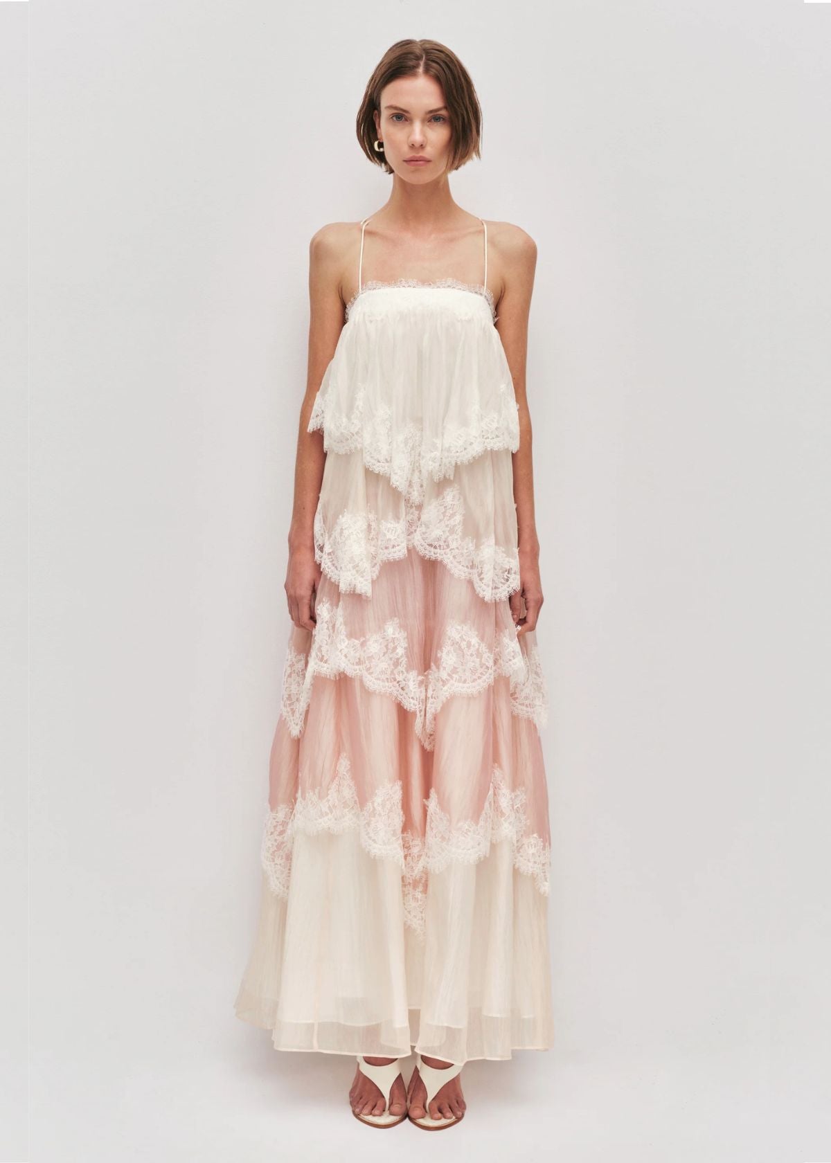 Ophelia Multi Pink Lace Gown
