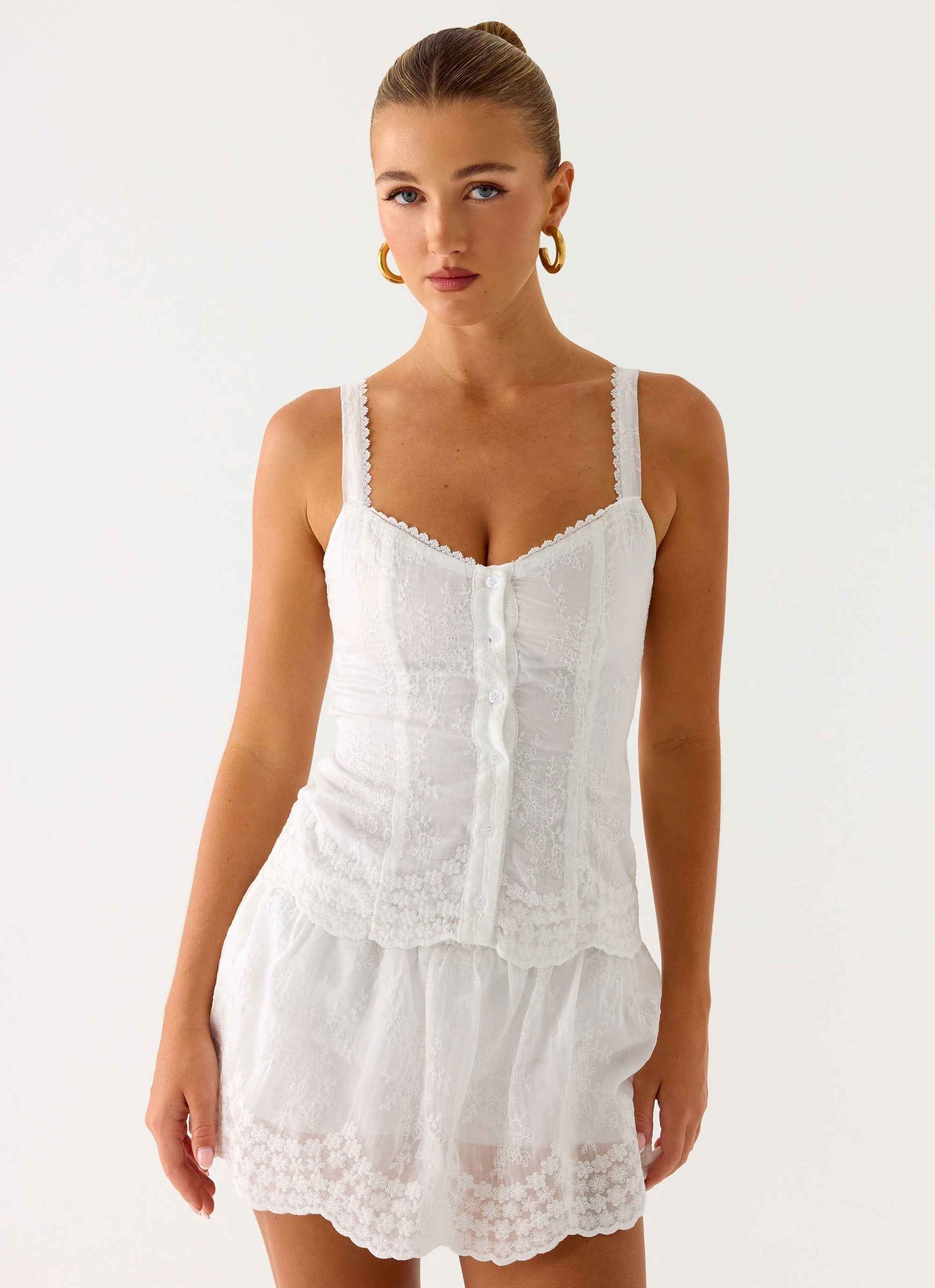 Addictive Mini Skort - White