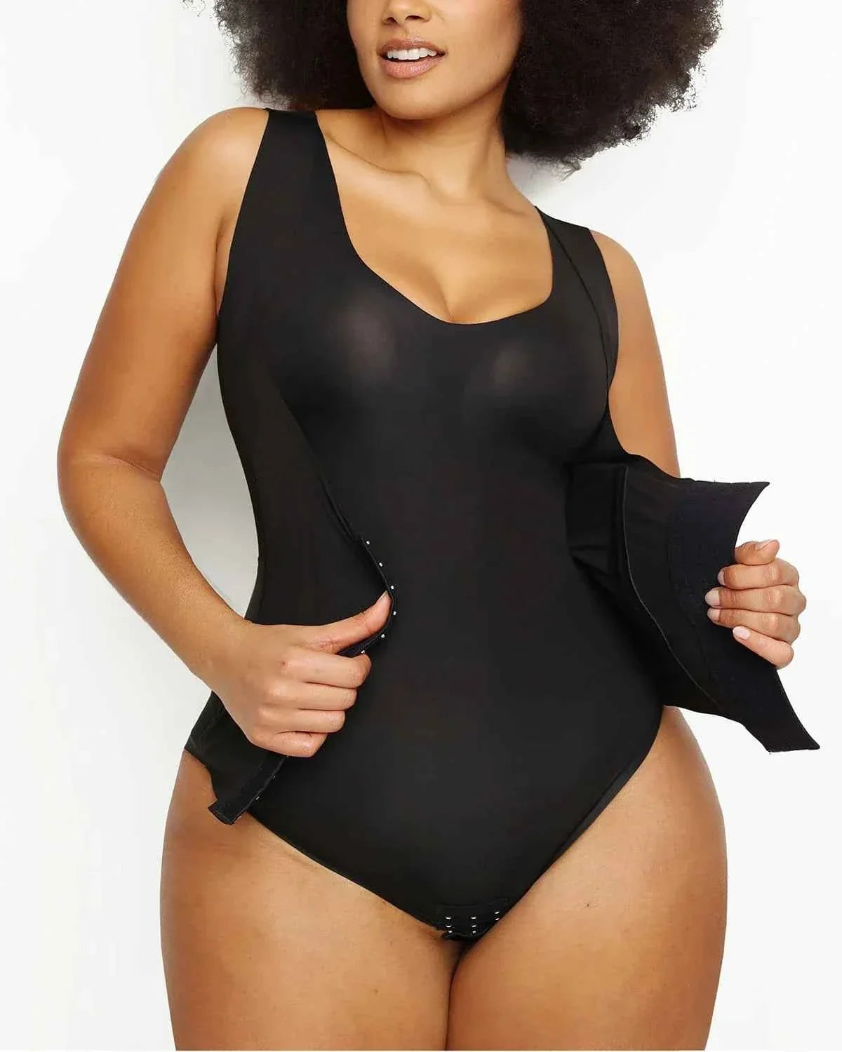 Bare Essentials Shaping Bodysuit - Cream 3-in-1 Design