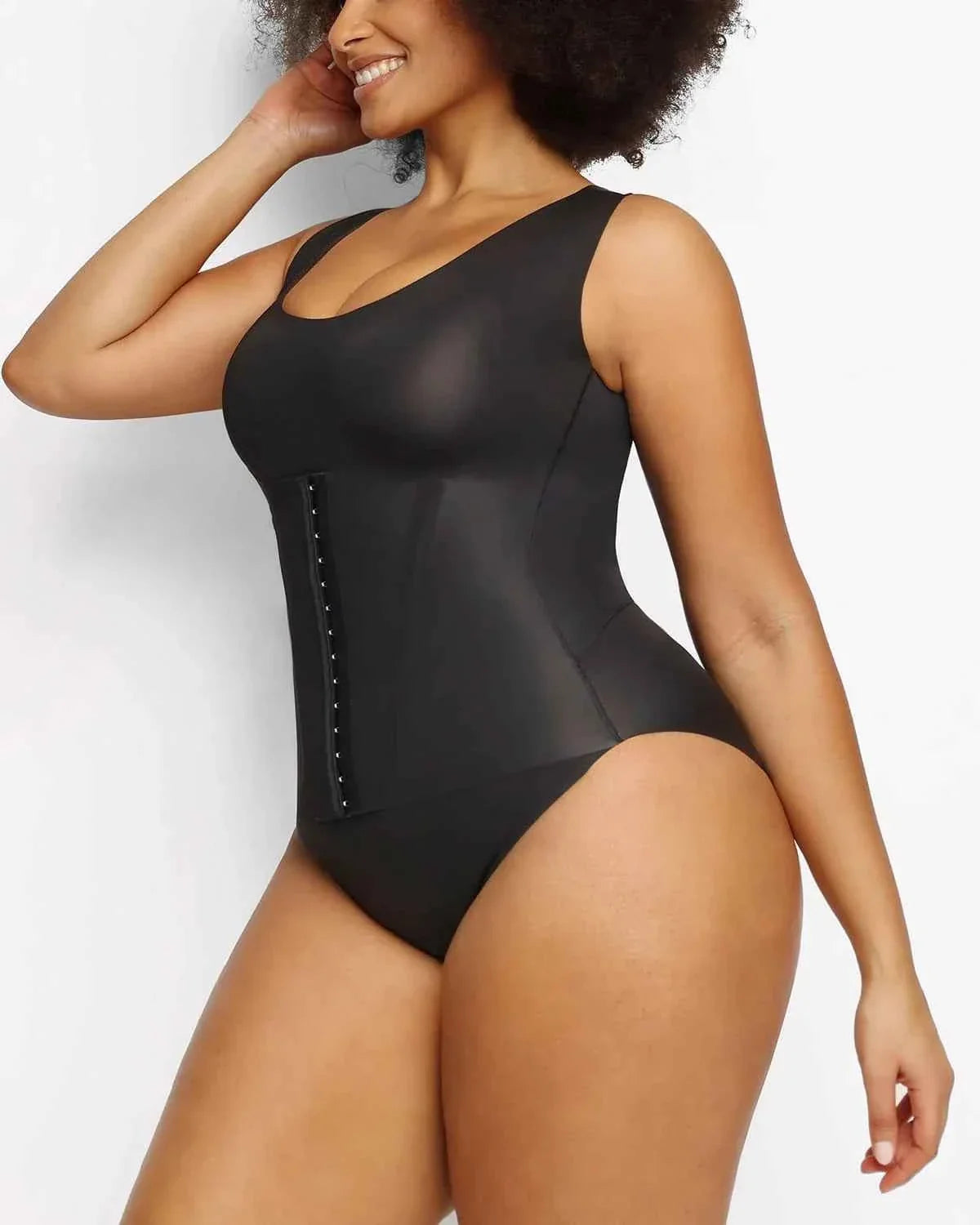 Bare Essentials Shaping Bodysuit - Cream 3-in-1 Design