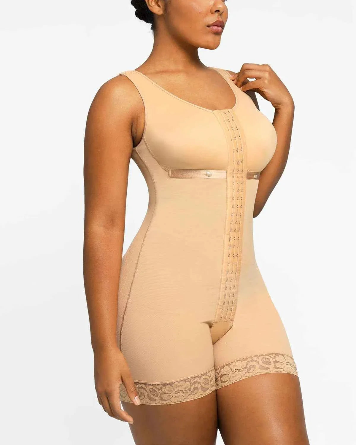 Bare Essentials Maxi Shaper Bodysuit - Black Full-Body Coverage