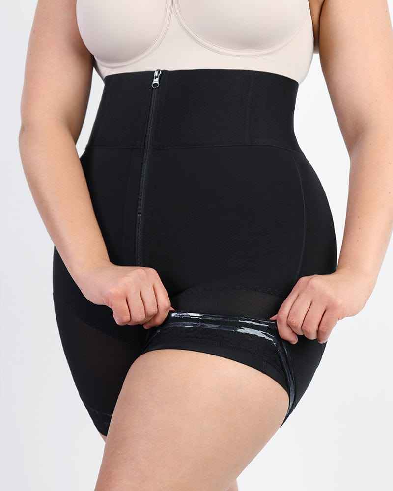 Bare Essentials High-Waist Shapewear Short - Black Lace