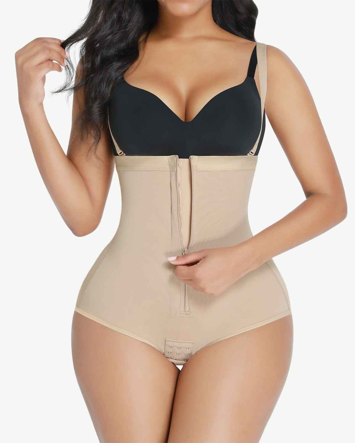 Bare Essentials High-Waisted Brief - Black Adjustable Straps