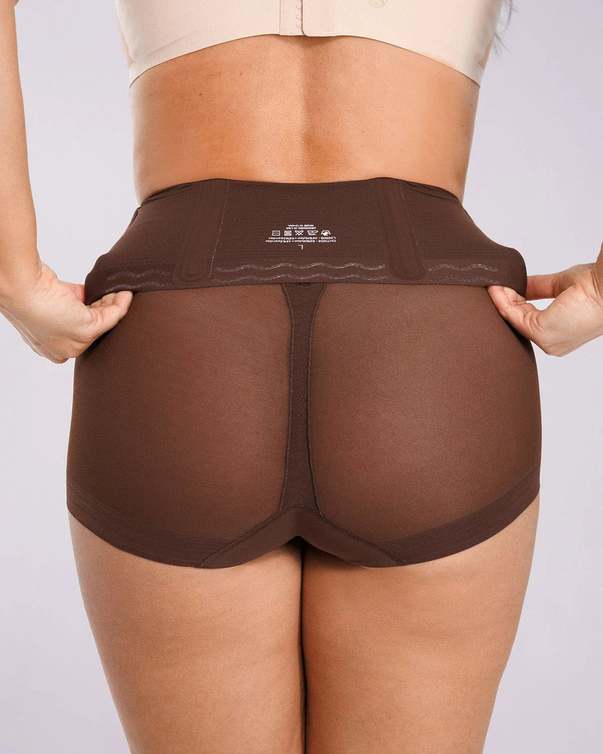 BOOT-YEAHâ„?Mini Brief - Black Mesh Butt-Lifting