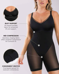 BOOT-YEAHâ„?Bodysuit - Black Seamless Butt-Lifting