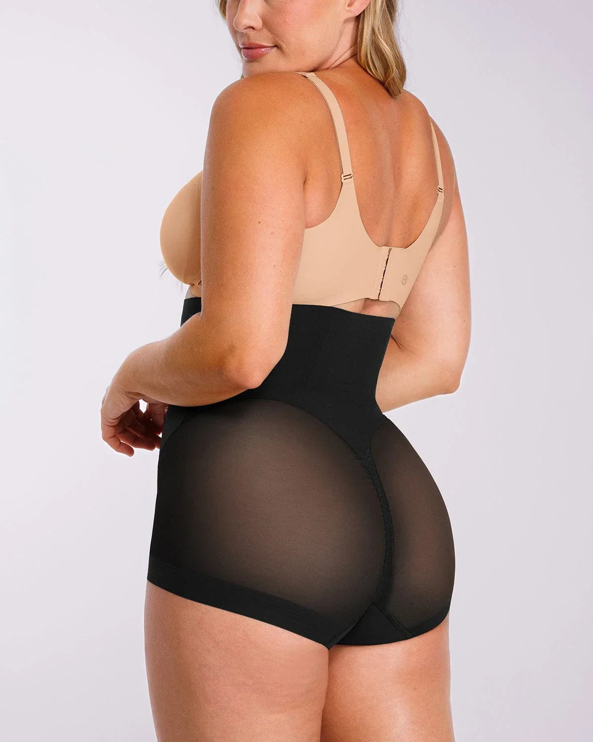 BOOT-YEAHâ„?Mini Brief - Black Mesh Butt-Lifting