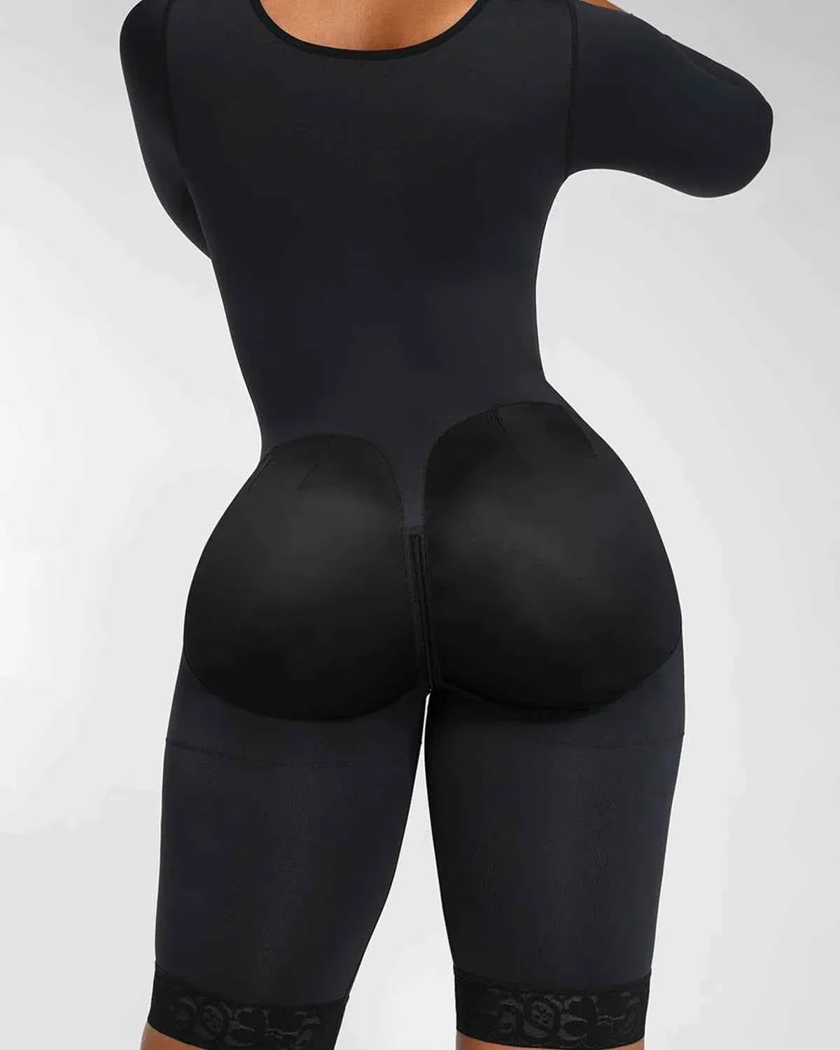 BOOT-YEAHâ„?Midi Bodysuit - Black Lace Butt-Lifting