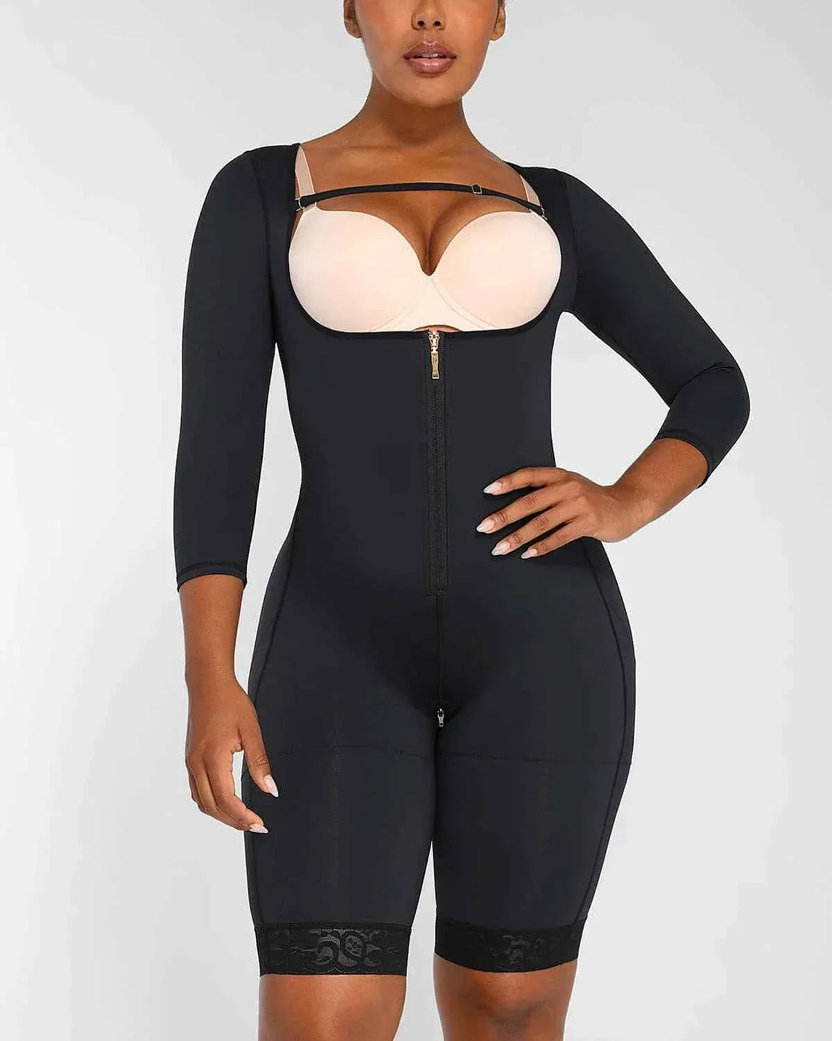 BOOT-YEAHâ„?Midi Bodysuit - Black Lace Butt-Lifting