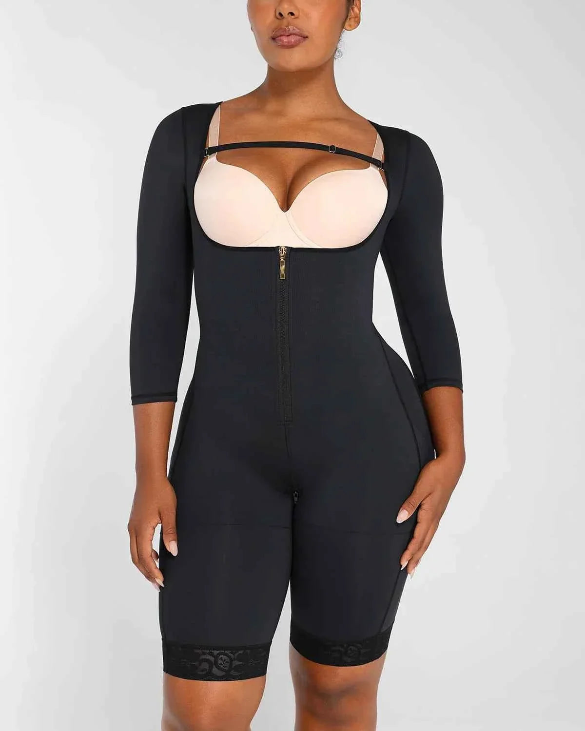 BOOT-YEAHâ„?Midi Bodysuit - Black Lace Butt-Lifting