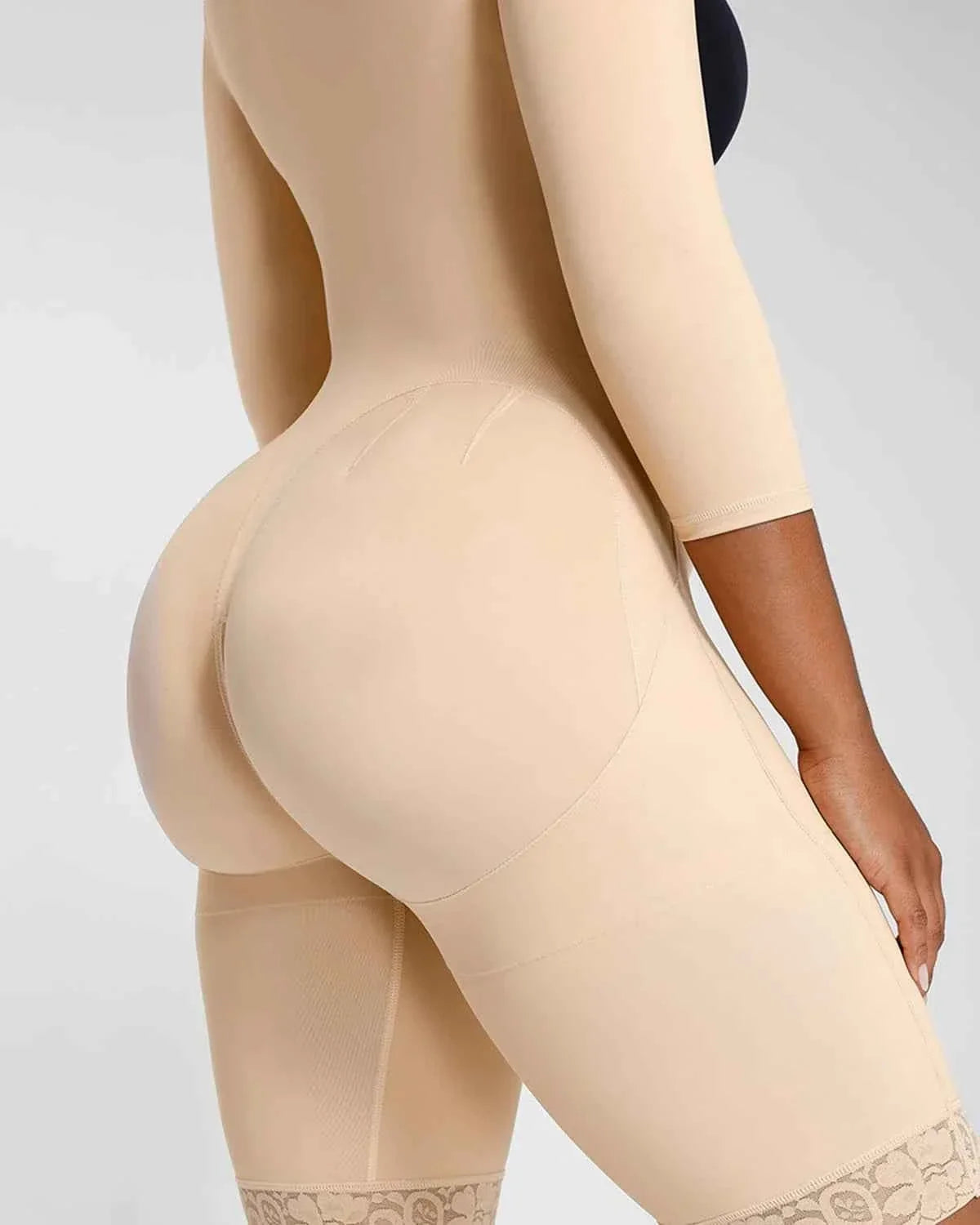 BOOT-YEAHâ„?Midi Bodysuit - Black Lace Butt-Lifting
