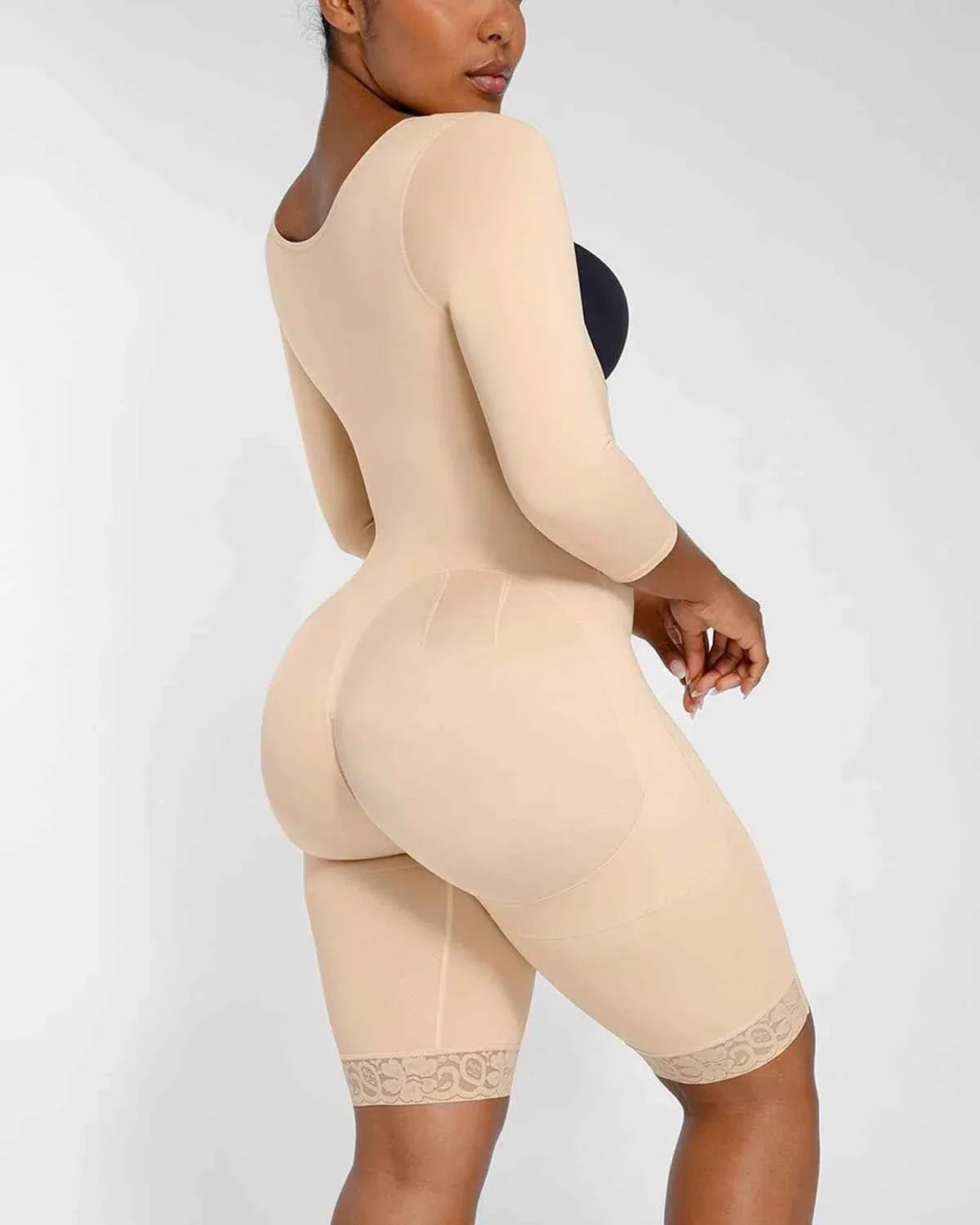 BOOT-YEAHâ„?Midi Bodysuit - Black Lace Butt-Lifting