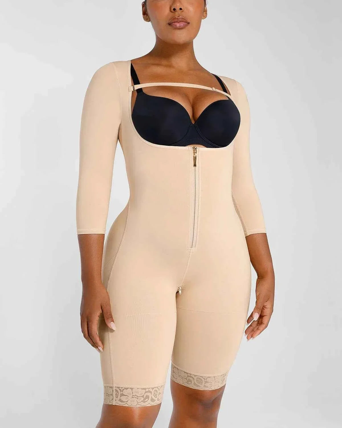 BOOT-YEAHâ„?Midi Bodysuit - Black Lace Butt-Lifting