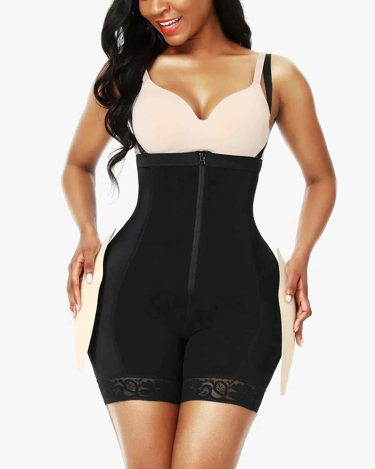 Bare Essentials AirSlim Padded Butt Lifter Short - Black