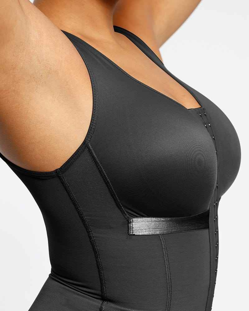 Smart Recovery Maxi Bodysuit - Black Lace Compression