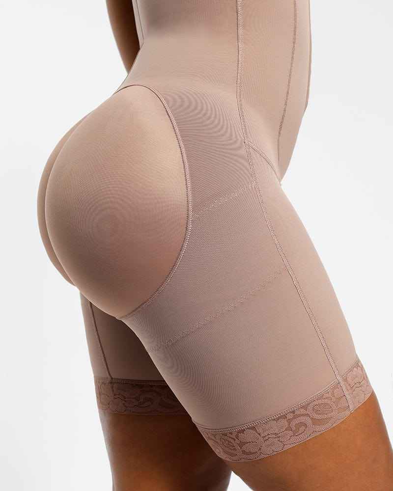 Smart Recovery Maxi Bodysuit - Black Lace Compression