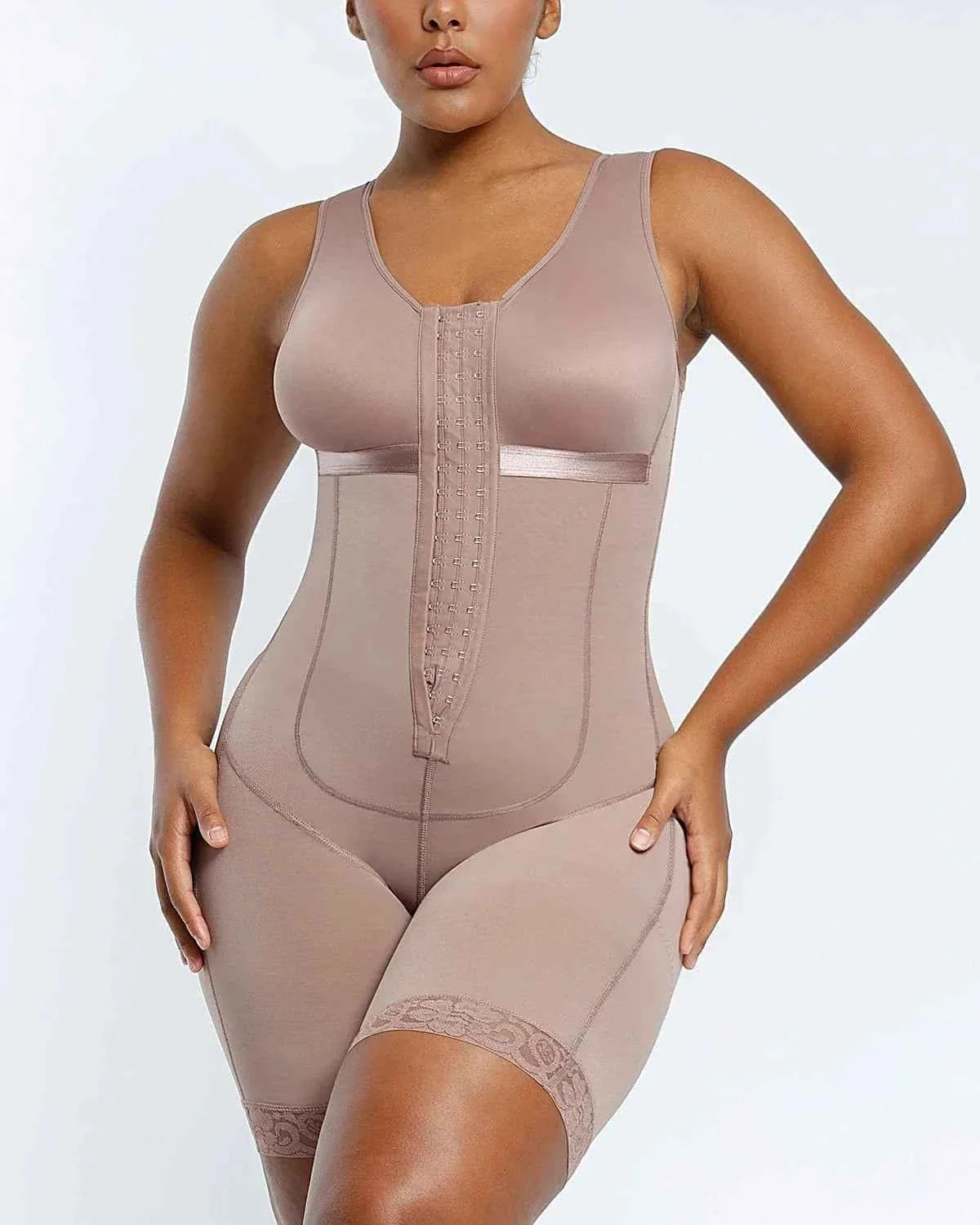 Smart Recovery Maxi Bodysuit - Black Lace Compression