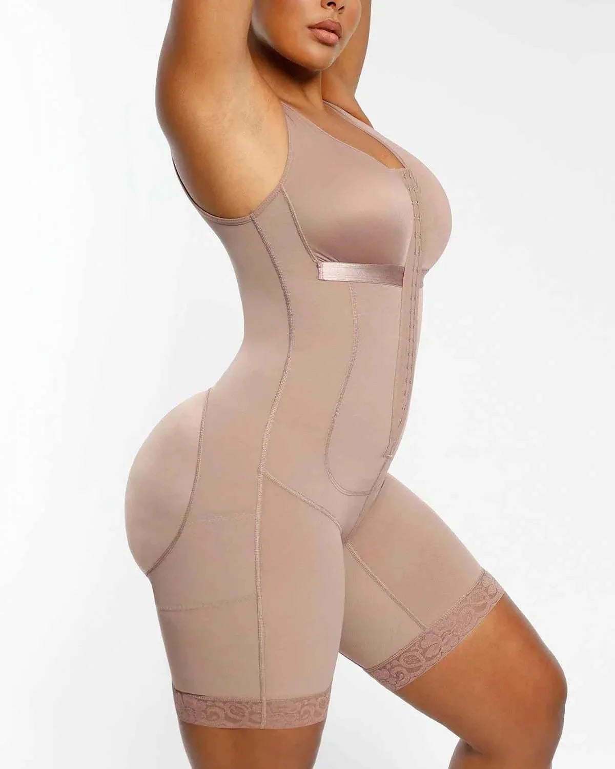 Smart Recovery Maxi Bodysuit - Black Lace Compression