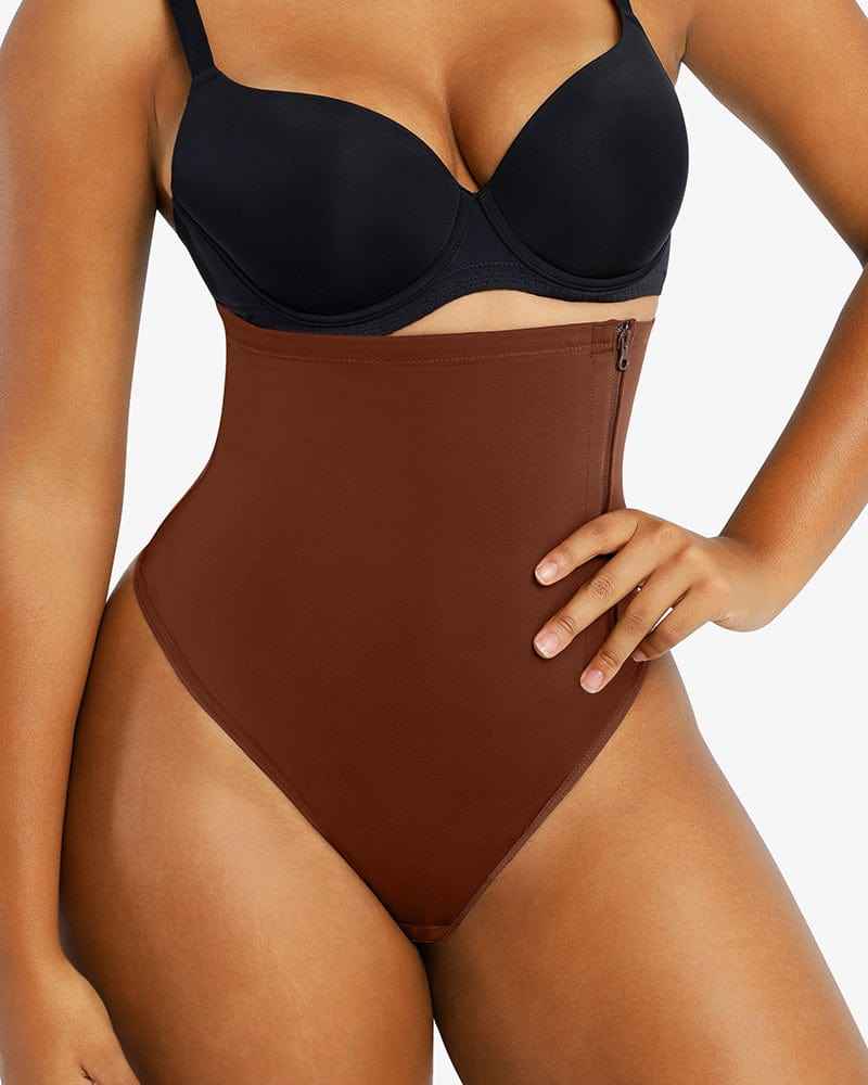 Bare Essentials AirSlim Thong - Black High Waist