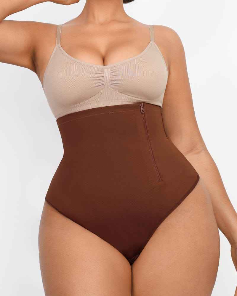 Bare Essentials AirSlim Thong - Black High Waist