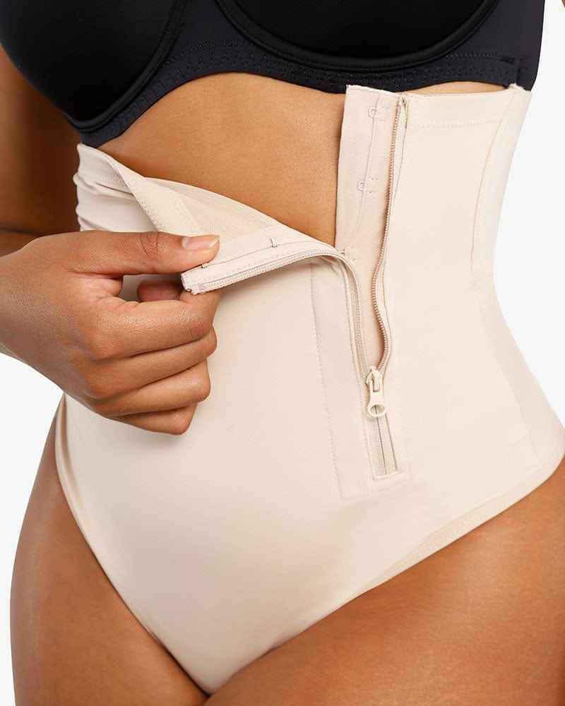 Bare Essentials AirSlim Thong - Black High Waist