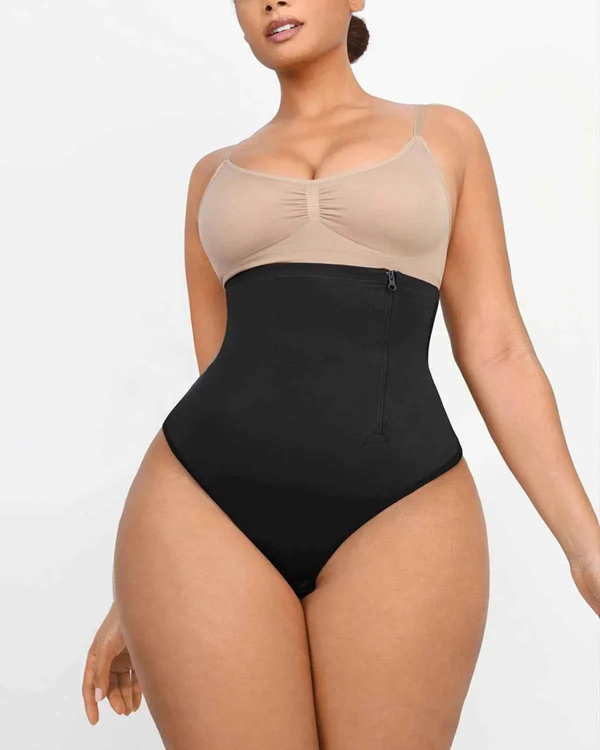 Bare Essentials AirSlim Thong - Black High Waist