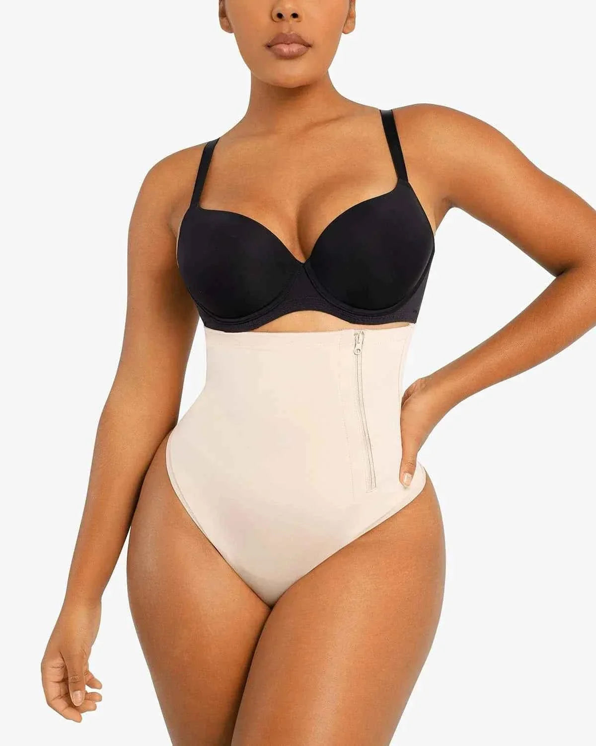 Bare Essentials AirSlim Thong - Black High Waist